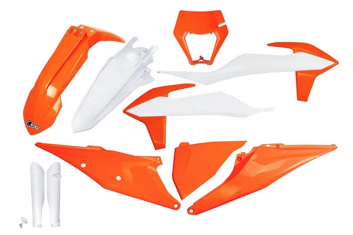 Ufo Komplet Plastików Full Kit Z Osłonami Teleskopów Amortyzatorów Ktm Exc