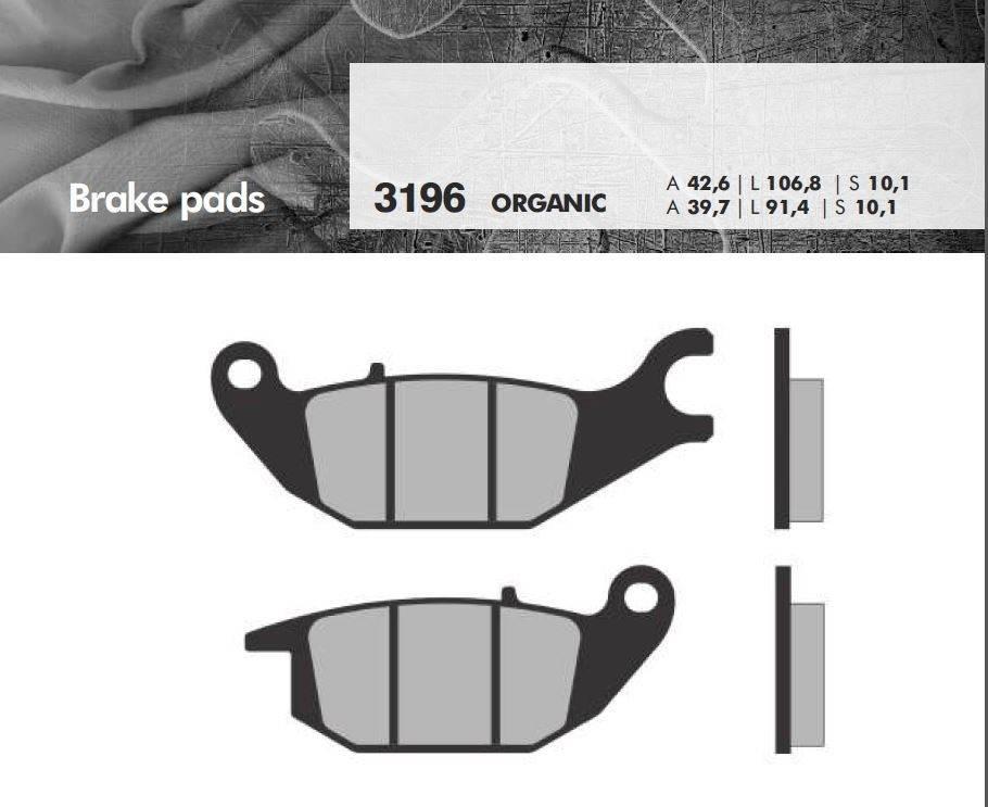Brenta Klocki Hamulcowe Kh343 Honda Monkey 125 '19-, Cbr 125 04-10, Xl 125