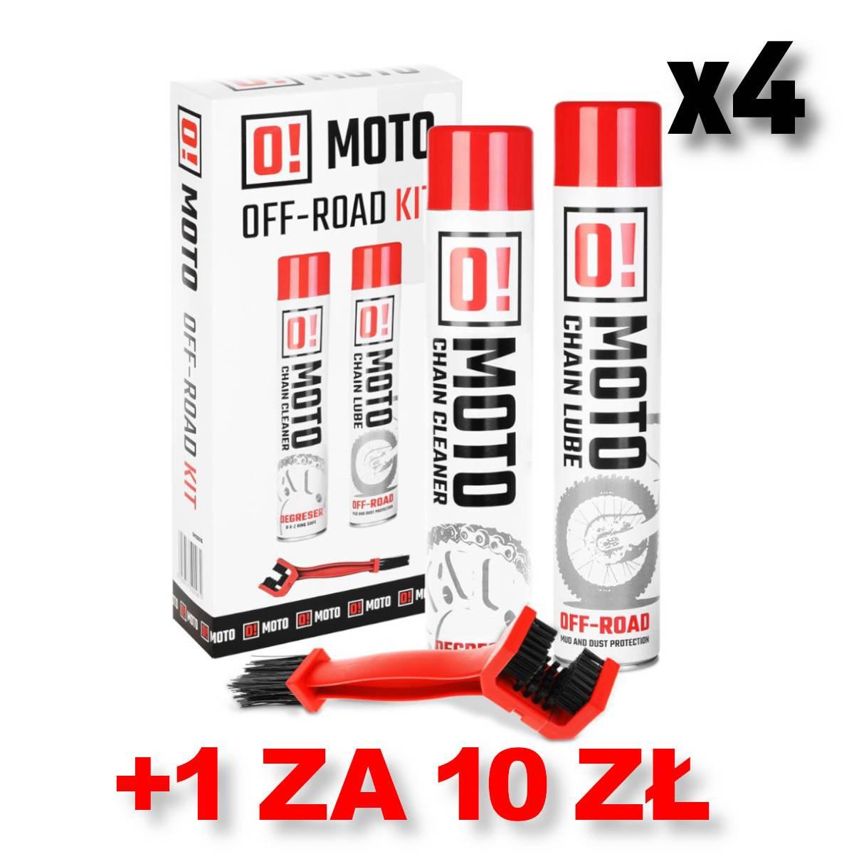 Omoto Zestaw 4+1 Do Czyszczenia I Smarowania Łańcucha Off Road O! Chain Car