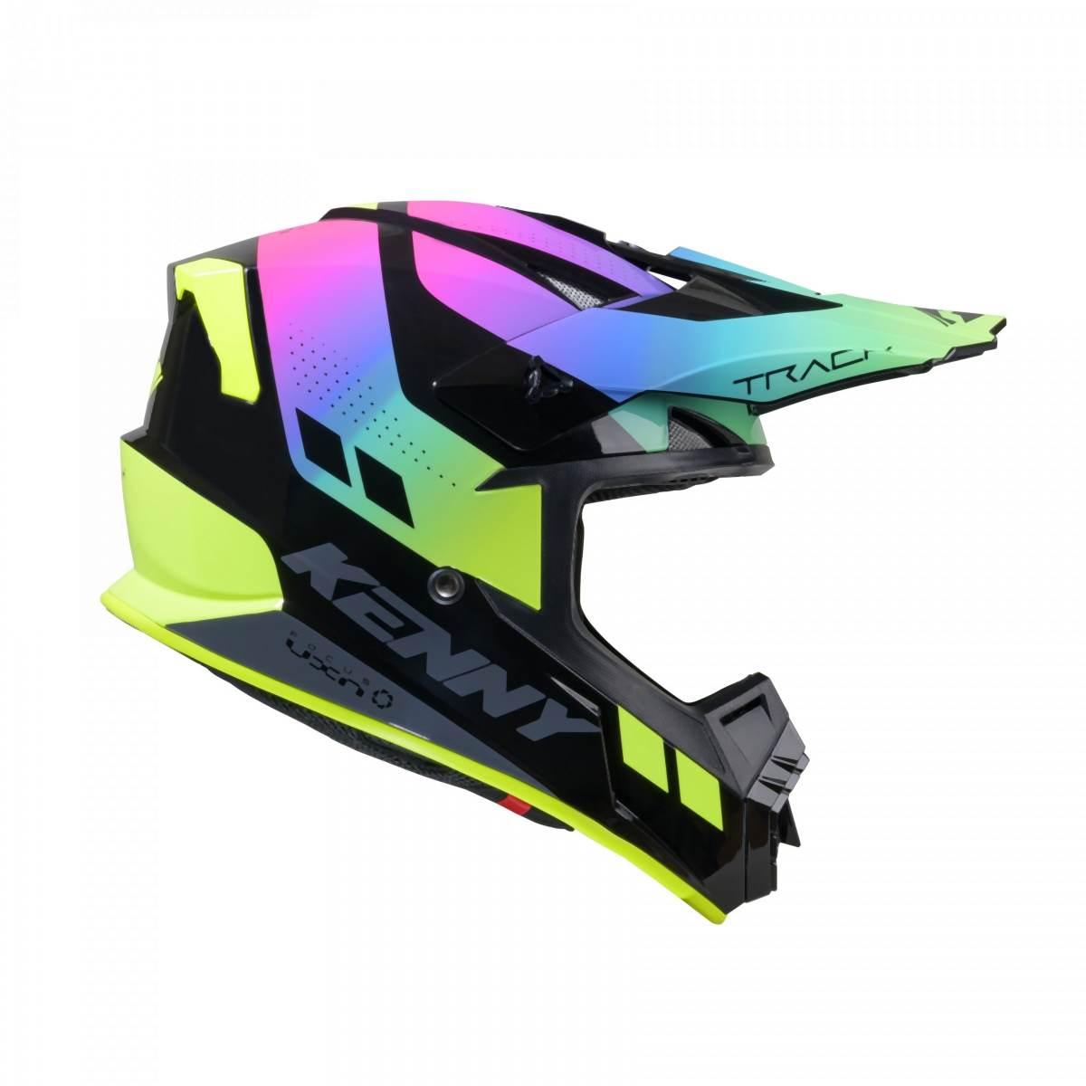 Kenny Racing Kask Cross/Enduro Model Track Graphic Neon Kolor Czarny/Zielon