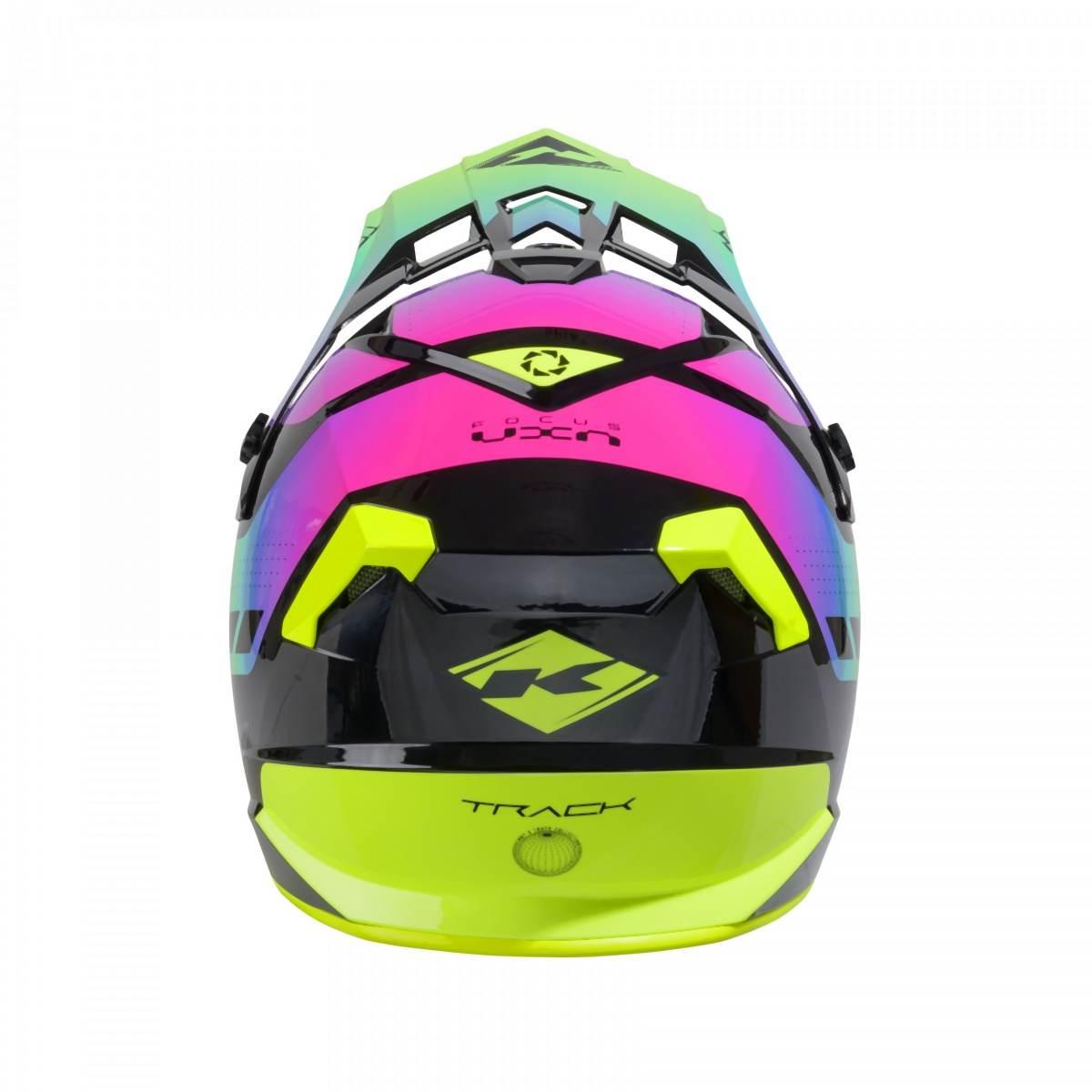 Kenny Racing Kask Cross/Enduro Model Track Graphic Neon Kolor Czarny/Zielon - zdjęcie 3