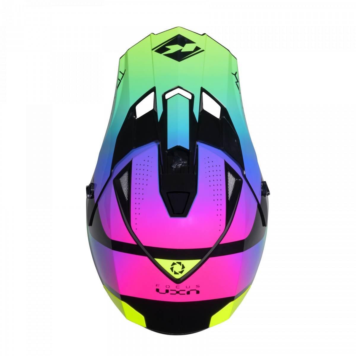 Kenny Racing Kask Cross/Enduro Model Track Graphic Neon Kolor Czarny/Zielon - zdjęcie 4