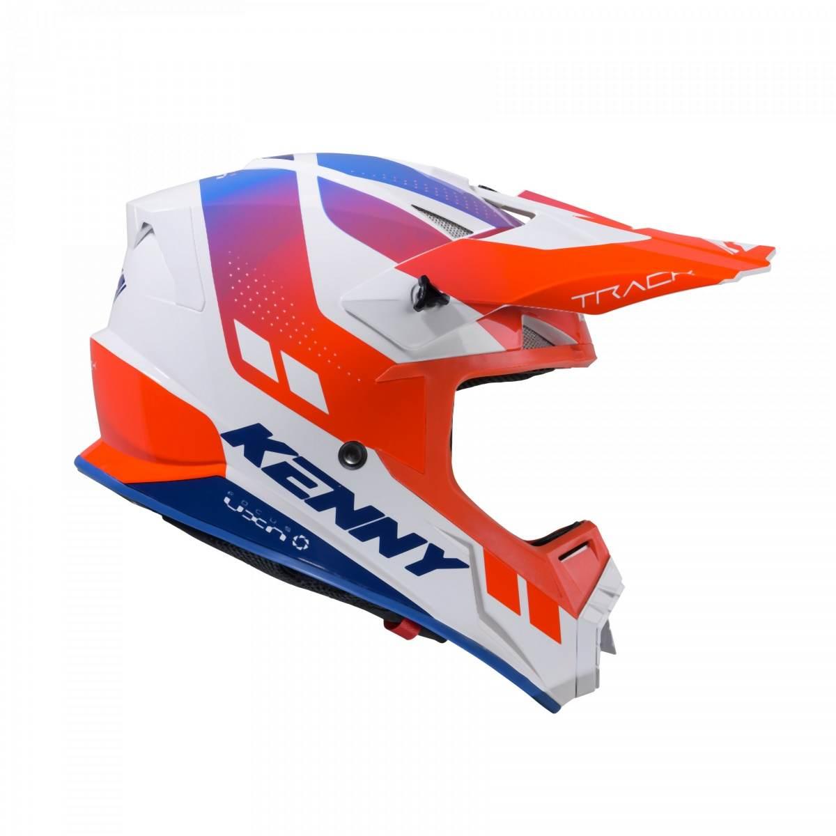 Kenny Racing Kask Cross/Enduro Model Track Graphic Patriot Kolor Biały/Nieb