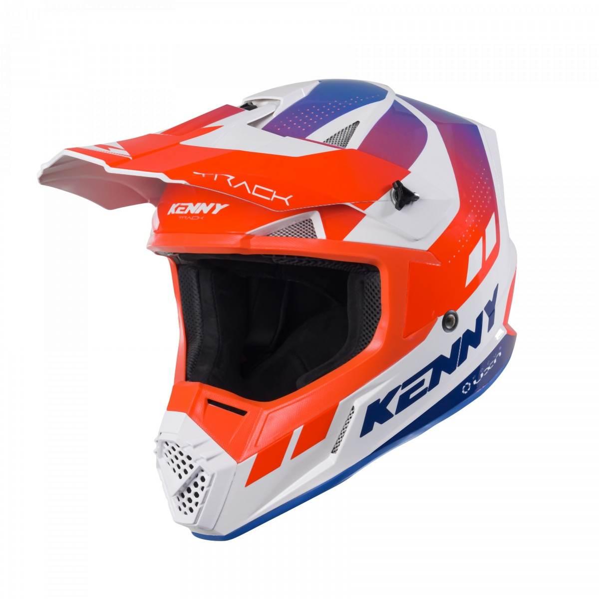 Kenny Racing Kask Cross/Enduro Model Track Graphic Patriot Kolor Biały/Nieb - zdjęcie 2