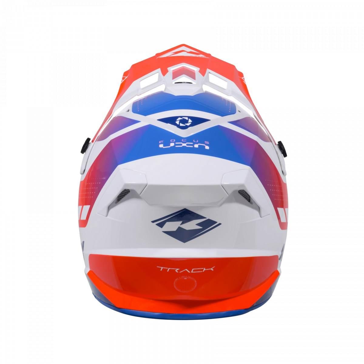Kenny Racing Kask Cross/Enduro Model Track Graphic Patriot Kolor Biały/Nieb - zdjęcie 3