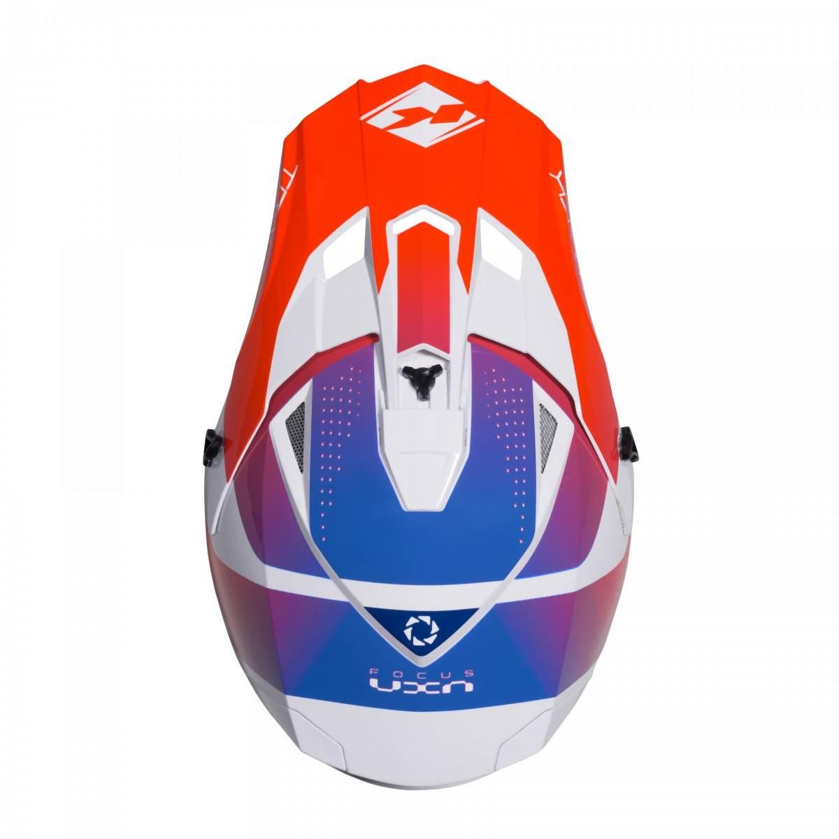 Kenny Racing Kask Cross/Enduro Model Track Graphic Patriot Kolor Biały/Nieb - zdjęcie 4