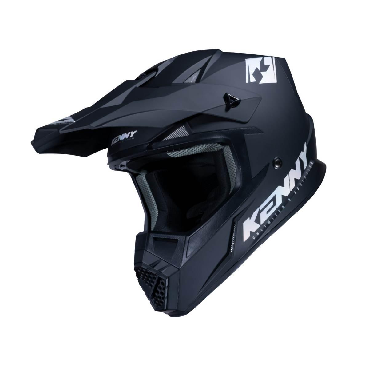 Kenny Racing Kask Cross/Enduro Model Track Solid Matt Black Holographic Kol - zdjęcie 2