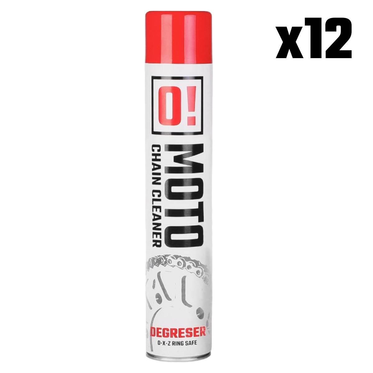 Omoto Zestaw 12 Sztuk Spray Zmywacz Do Mycia Łańcucha 750Ml O! Chain Cleane