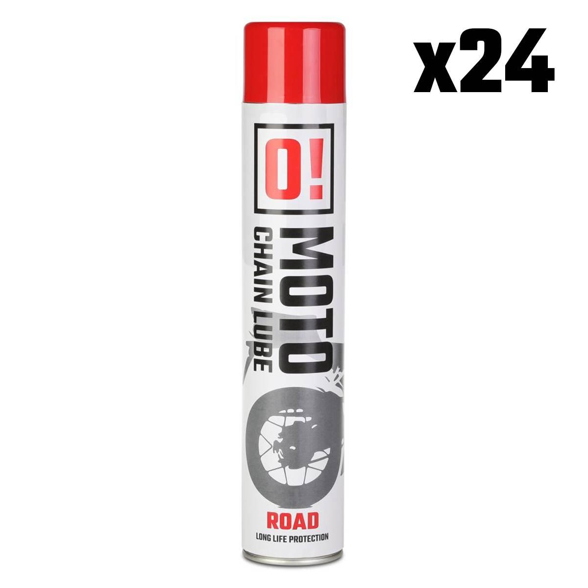 Omoto Zestaw 24 Sztuki Spray Smar Do Łańcucha 750Ml Road O! Chain Lube O!Mo
