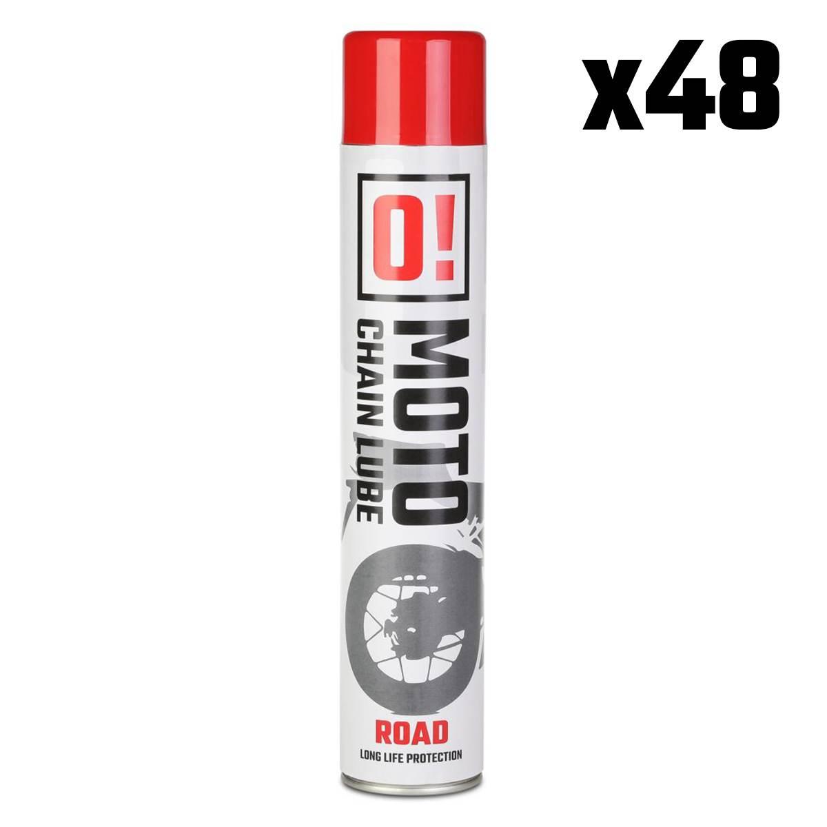 Omoto Zestaw 48 Sztuk Spray Smar Do Łańcucha 750Ml Road O! Chain Lube O!Mot