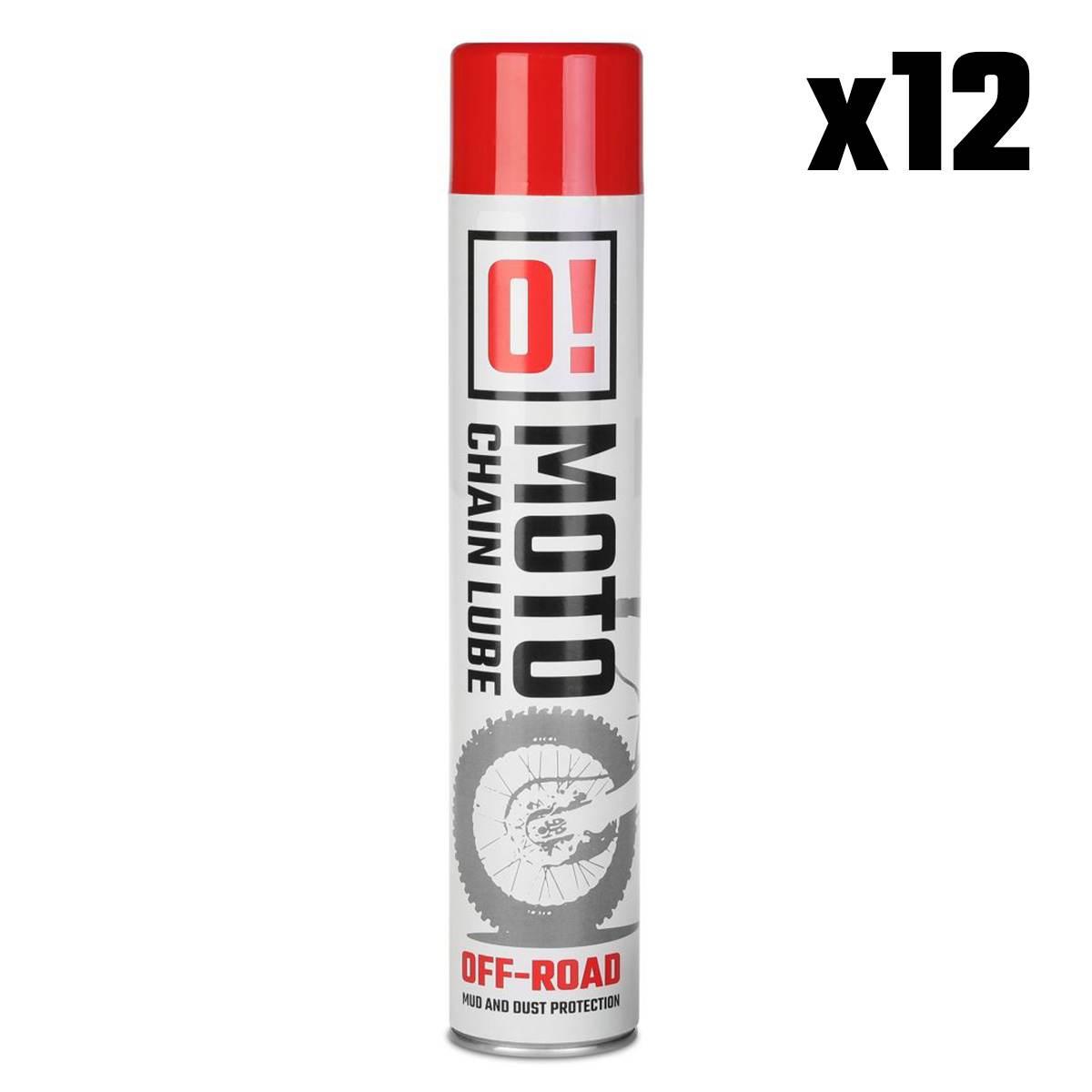 Omoto Zestaw 12 Sztuk Spray Smar Do Łańcucha 750Ml Off Road O! Chain Lube O
