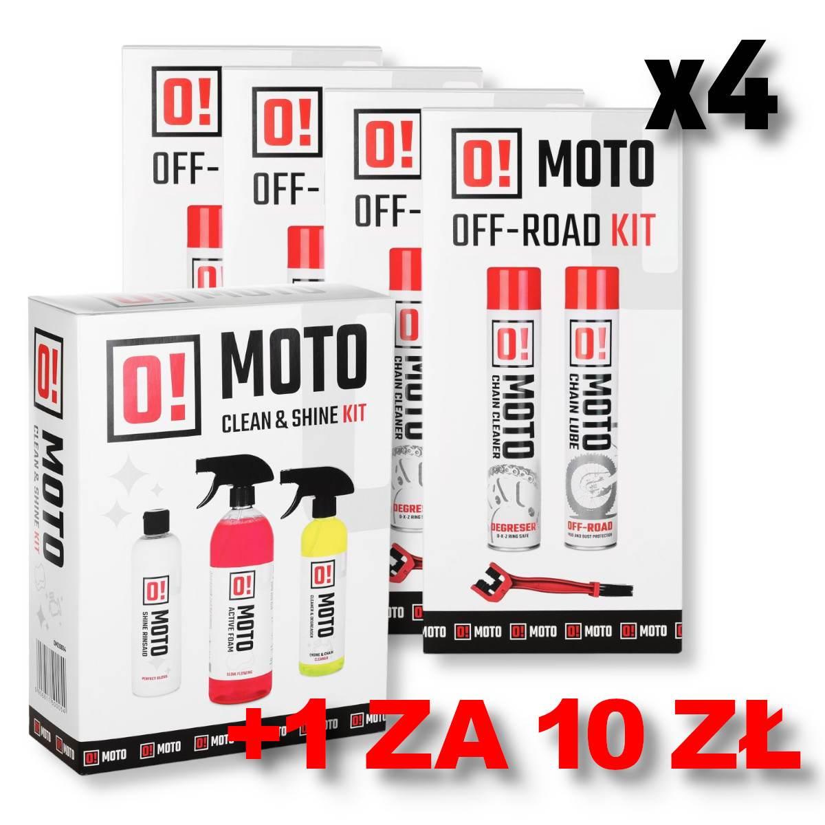 Omoto Zestaw 4+1 Do Czyszczenia I Smarowania Łańcucha Off Road O! Chain Car