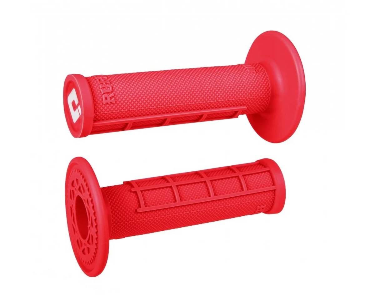 Odi Manetki Off Road Half Waffle Mx Single Ply Grip Kolor Czerwony