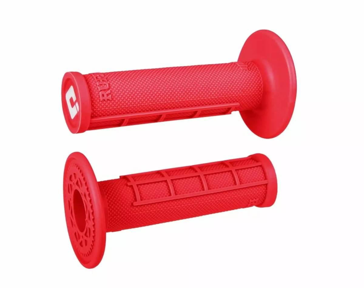 Odi Manetki Off Road Half Waffle Mx Single Ply Grip Kolor Czerwony - zdjęcie 2