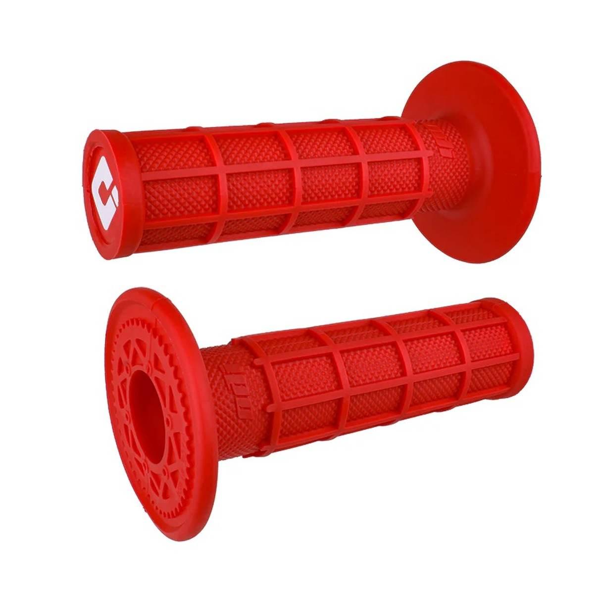 Odi Manetki Off Road Full Waffle Mx Single Ply Grip Kolor Czerwony