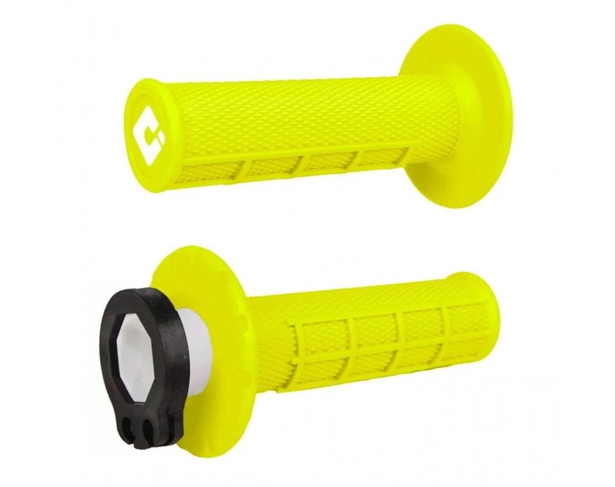 Odi Manetki Off Road Half Waffle Mx V2 Lock-On Grip Kolor Fluo Żółty