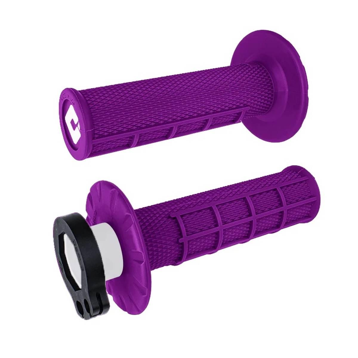 Odi Manetki Off Road Half Waffle Mx V2 Lock-On Grip Kolor Purpurowy
