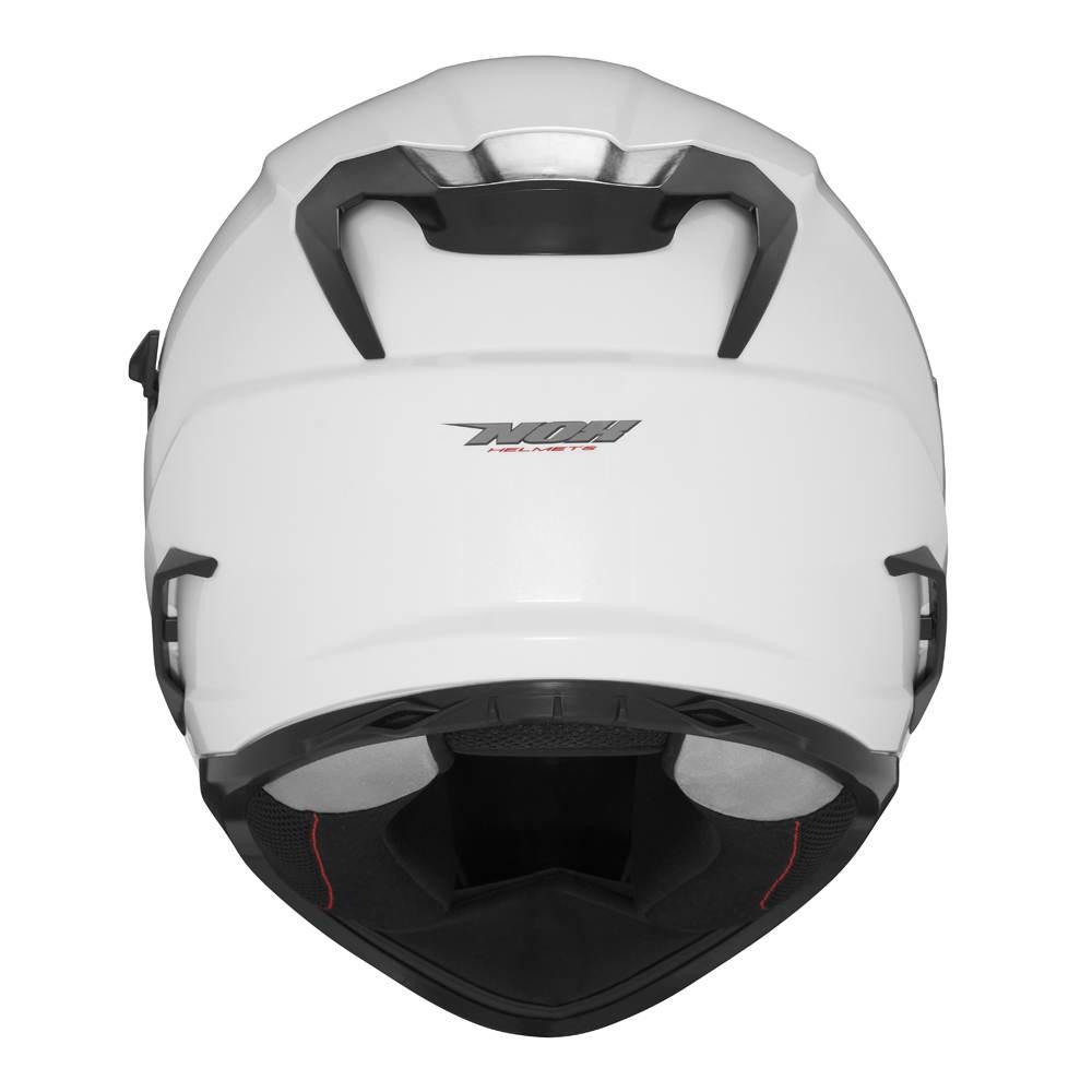 Nox Kask Integralny Full Face Z Blendą N304S Solid Kolor Biały Połysk Rozmi - zdjęcie 3