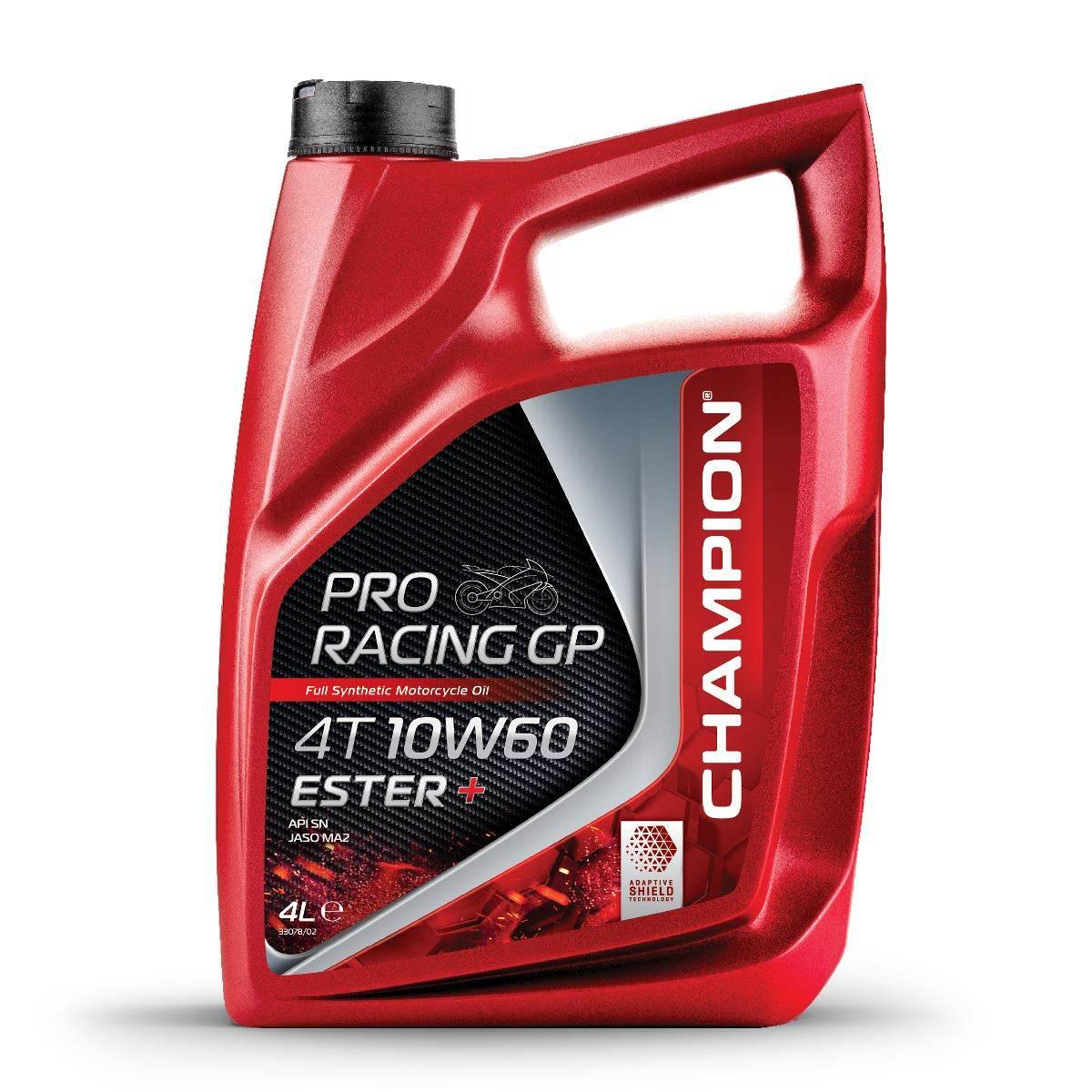 Champion Olej Silnikowy Proracing Gp 4T 10W60 Ester + 4L Ma2 Syntetyczny Ak