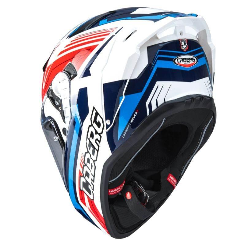Caberg Kask Integralny Z Blendą Model Drift Evo Ii Jarama Kolor Biały/Czerw - zdjęcie 3