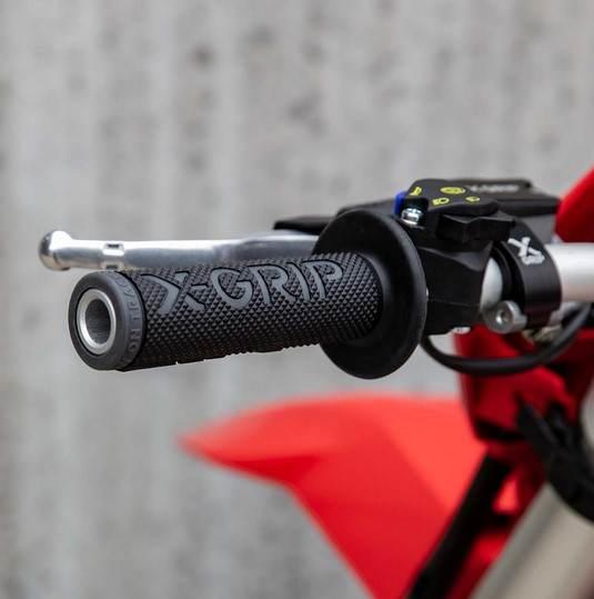 X-Grip Manetki Gripy Braaaap Grips Lock-On-Grip Z Adapterami Rolgazu Grey O - zdjęcie 2