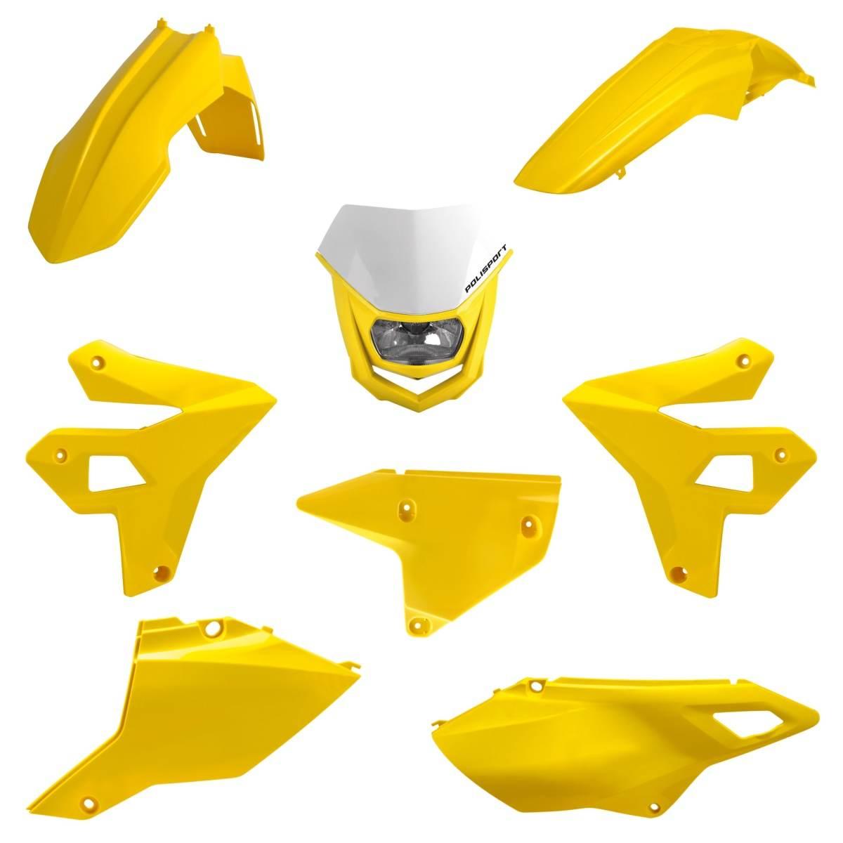 Polisport Komplet Plastików Suzuki Dr-Z 400 Drz400 '00-'24 W Zestawie Lampa