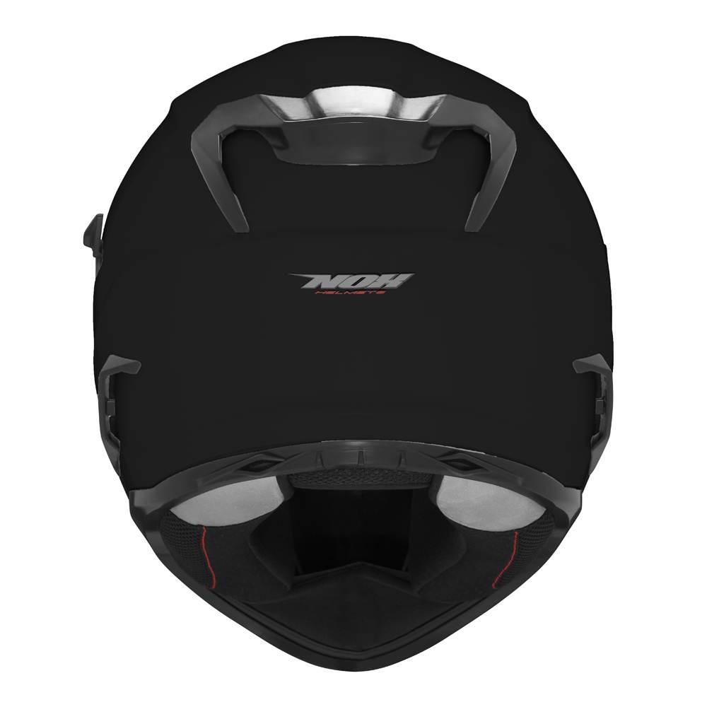 Nox Kask Integralny Full Face Z Blendą N304S Solid Kolor Czarny Połysk Rozm - zdjęcie 2