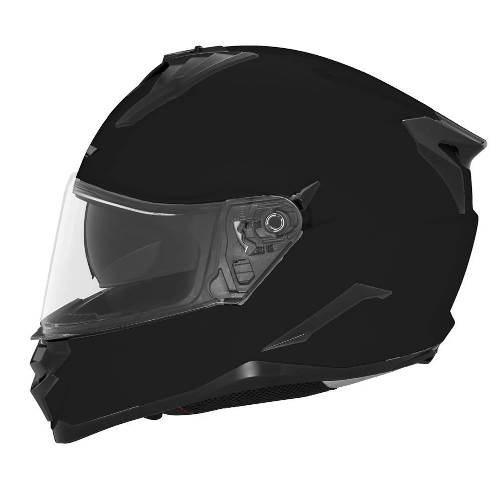 Nox Kask Integralny Full Face Z Blendą N304S Solid Kolor Czarny Połysk Rozm - zdjęcie 3