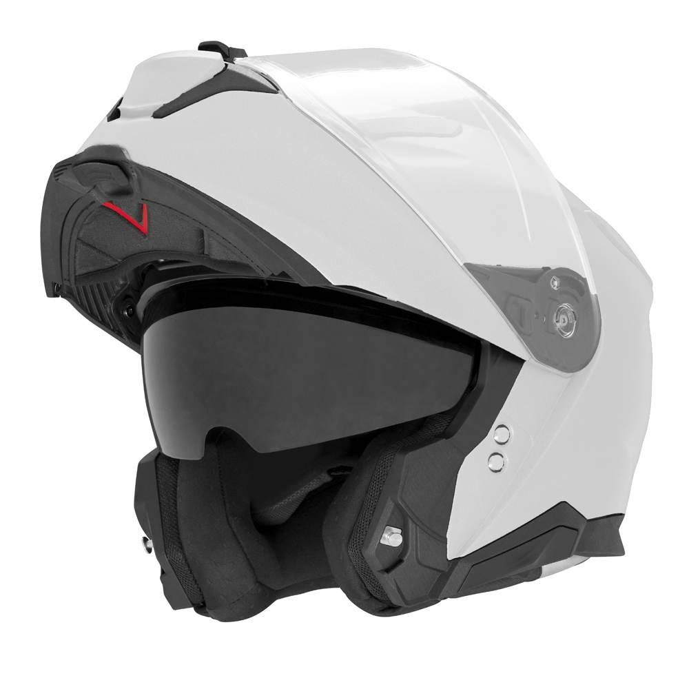 Nox Kask Szczękowy Flip-Up Z Blendą N967 Solid Kolor Biały Połysk Rozmiar X