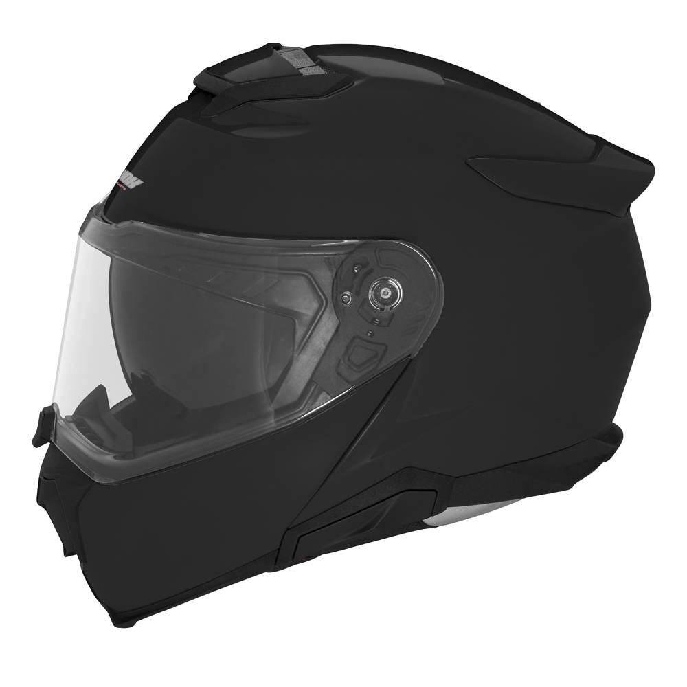Nox Kask Szczękowy Flip-Up Z Blendą N967 Solid Kolor Czarny Połysk Rozmiar - zdjęcie 2