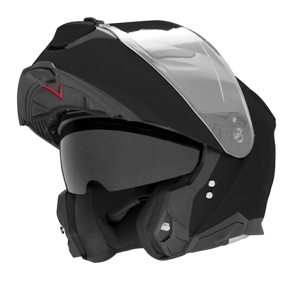 Nox Kask Szczękowy Flip-Up Z Blendą N967 Solid Kolor Czarny Połysk Rozmiar