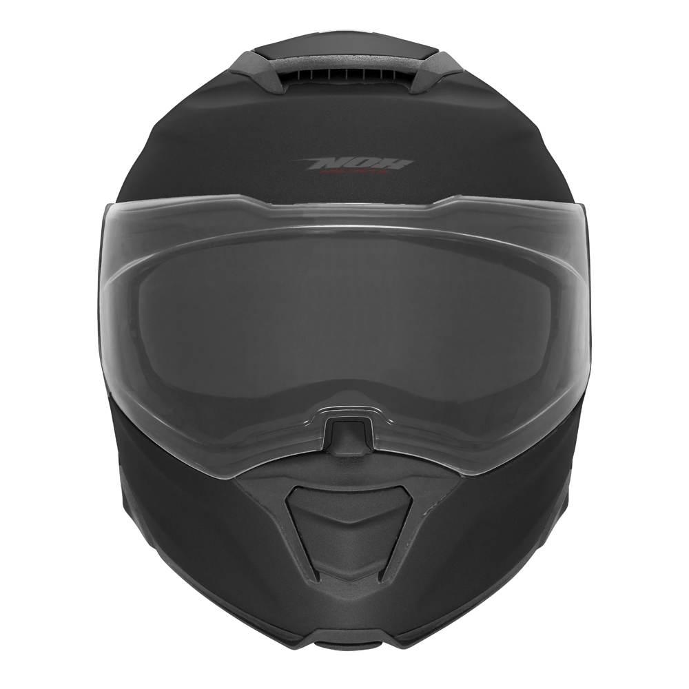 Nox Kask Szczękowy Flip-Up Z Blendą N967 Solid Kolor Czarny Mat Rozmiar M - zdjęcie 3