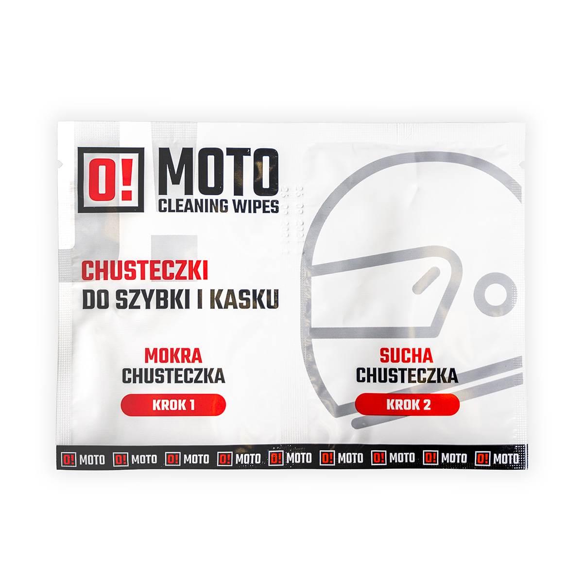 Omoto Chusteczki Do Kasku Mokra I Sucha O!Moto Cleaning Wipes 20