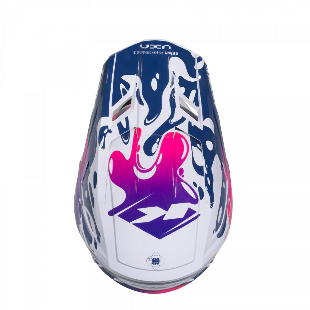 Kenny Racing Kask Cross/Enduro Model Performance Ert Graphic Fluid Kolor Bi - zdjęcie 4
