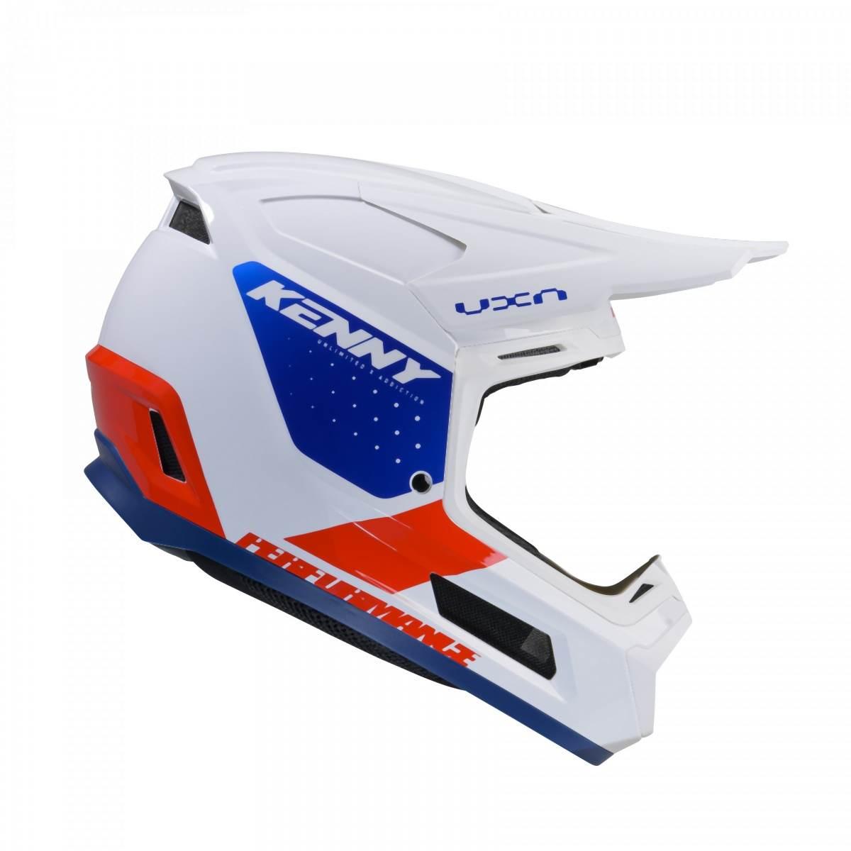 Kenny Racing Kask Cross/Enduro Model Performance Ert Graphic Flag Kolor Bia