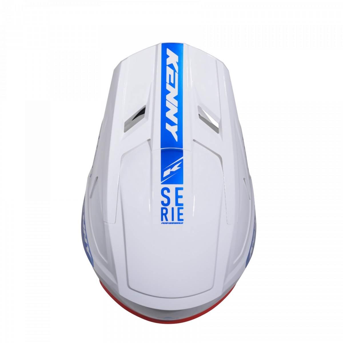 Kenny Racing Kask Cross/Enduro Model Performance Ert Graphic Flag Kolor Bia - zdjęcie 4