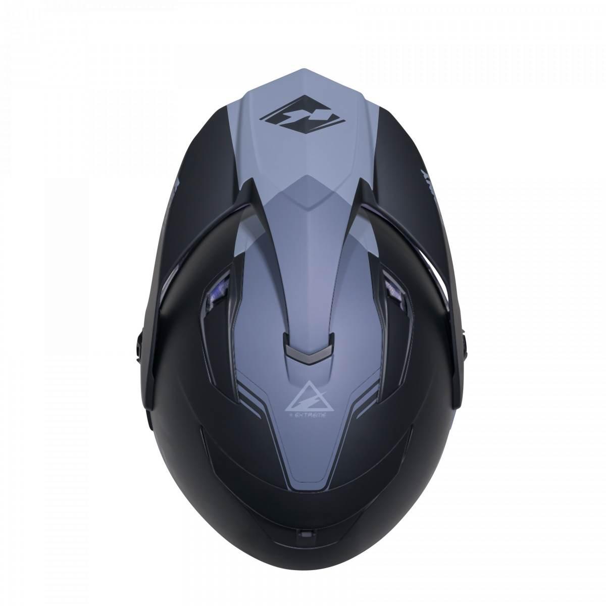 Kenny Racing Kask Dual Adventure Model Extreme Graphic Black/Grey Matt Kolo - zdjęcie 4