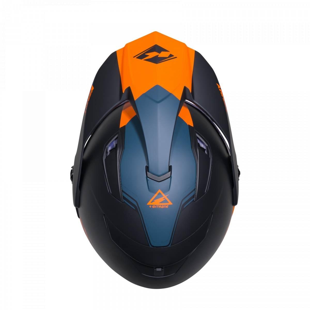 Kenny Racing Kask Dual Adventure Model Extreme Graphic Orange/Petrol Matt K - zdjęcie 4