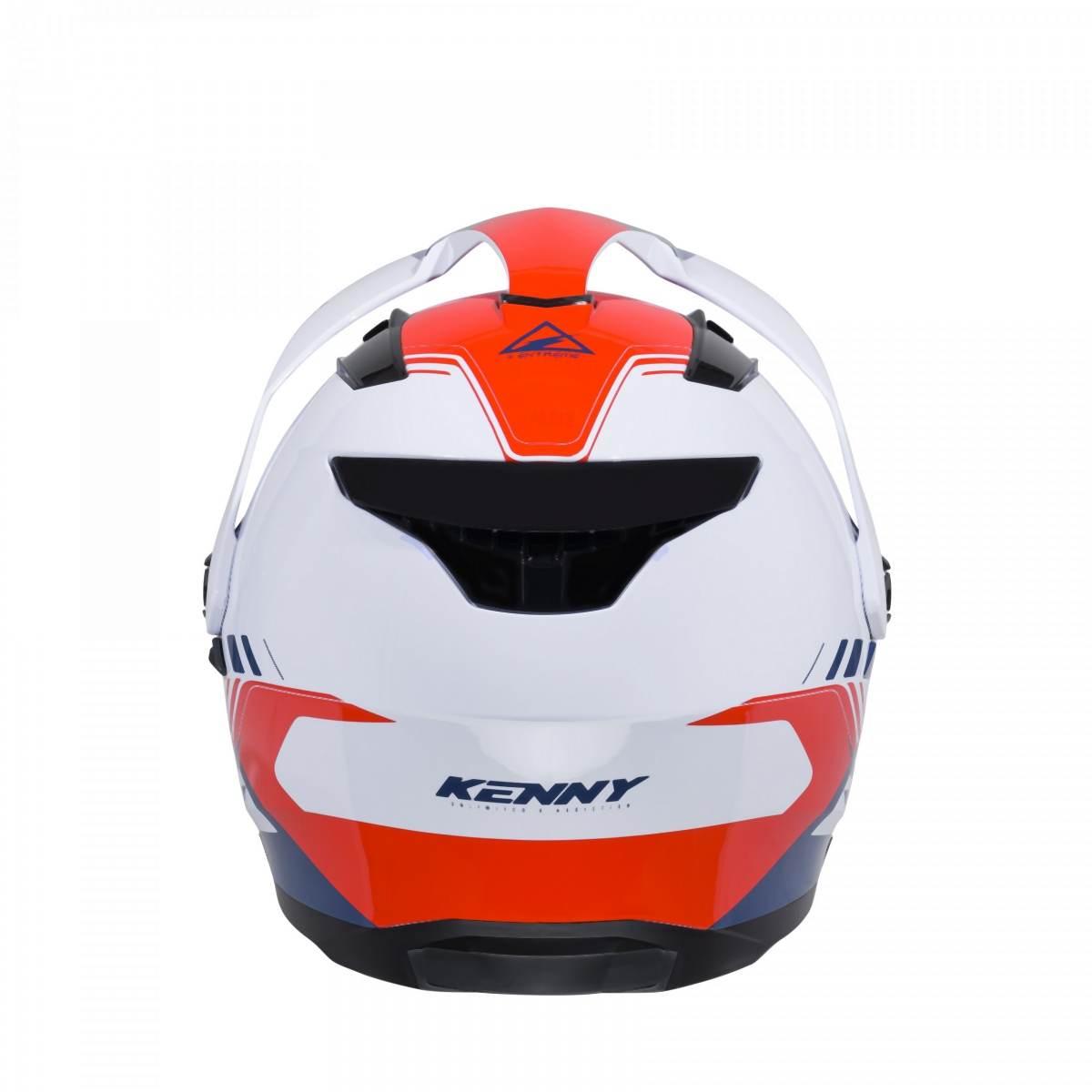 Kenny Racing Kask Dual Adventure Model Extreme Graphic Patriot Kolor Biały/ - zdjęcie 3