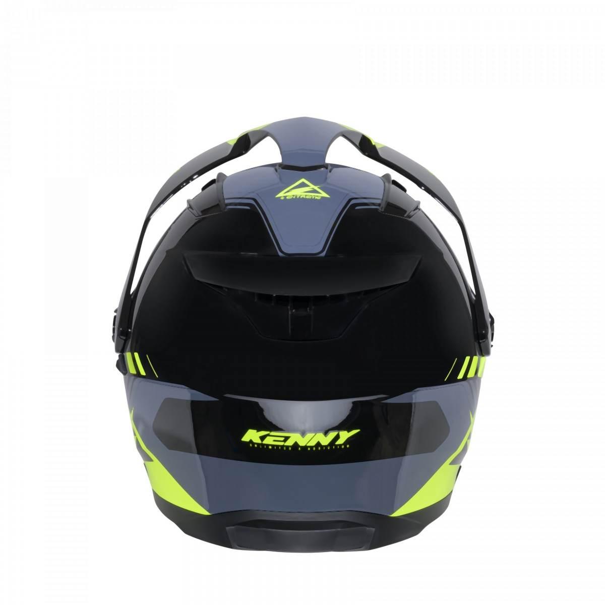 Kenny Racing Kask Dual Adventure Model Extreme Graphic Neon Yellow Kolor Cz - zdjęcie 3