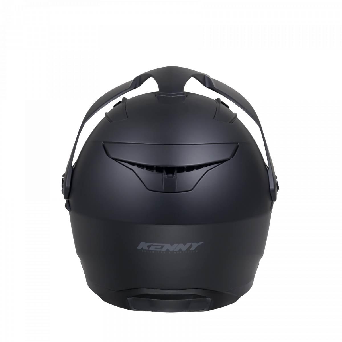 Kenny Racing Kask Dual Adventure Model Extreme Solid Matt Black Kolor Czarn - zdjęcie 3