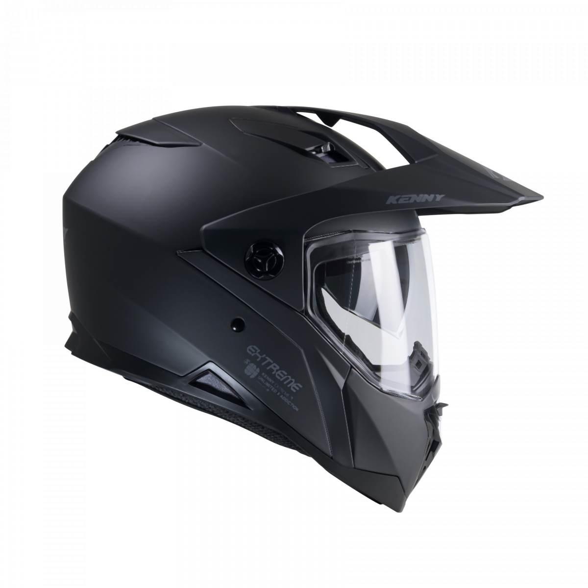 Kenny Racing Kask Dual Adventure Model Extreme Solid Matt Black Kolor Czarn