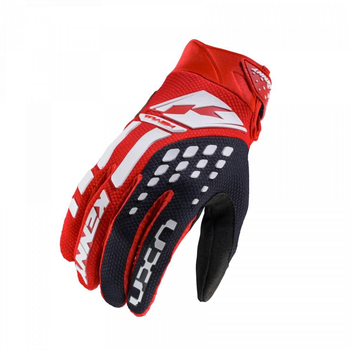 Kenny Racing Rękawice Cross/Enduro Model Track Red Kolor Czarny/Czerwony/Bi