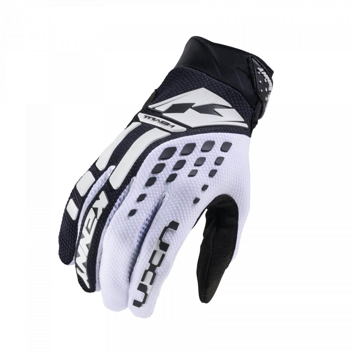Kenny Racing Rękawice Cross/Enduro Model Track White/Black Kolor Biały/Czar