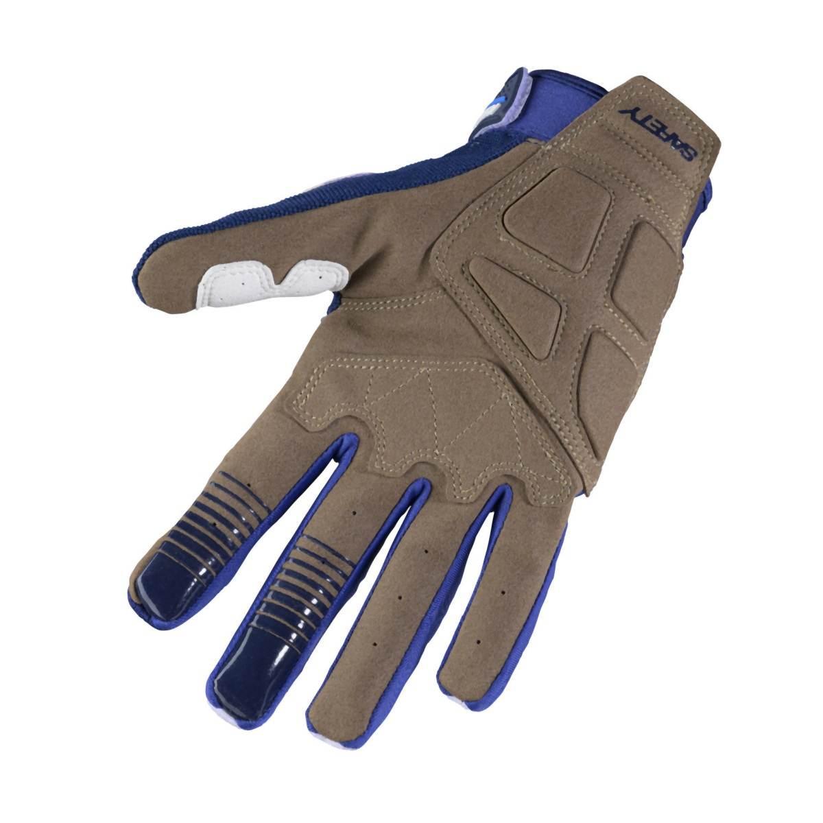 Kenny Racing Rękawice Cross/Enduro Model Safety Blue Kolor Niebieski/Biały - zdjęcie 2