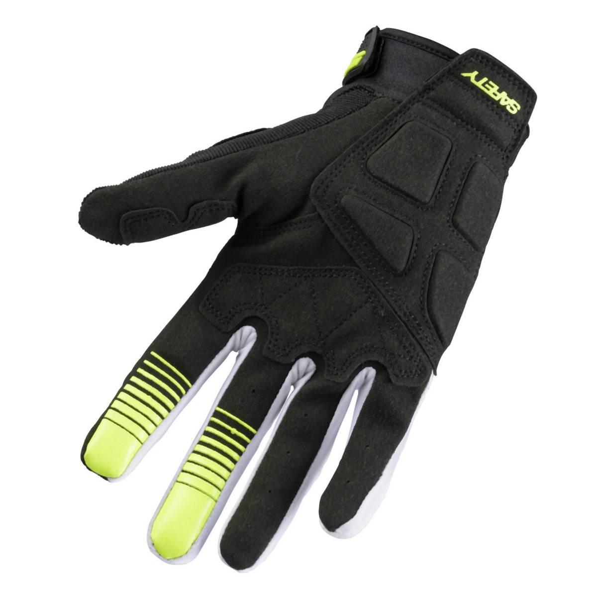 Kenny Racing Rękawice Cross/Enduro Model Safety Neon Yellow Kolor Czarny/Żó - zdjęcie 2