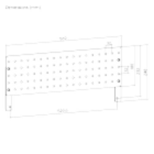 Biketec Tablica Perforwana Do Stołów Warsztatowych Wym 569 X 10 X 248Mm - zdjęcie 3
