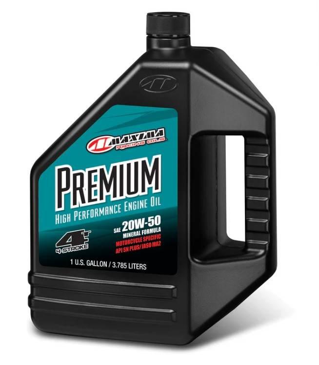 Maxima Racing Oils Olej Silnikowy Mineralny Premium 20W50 3.785 Litry 4 Akc