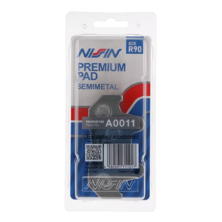 Nissin Klocki Hamulcowe Kh69 Premium Semi-Metallic Spiek Metaliczny Ece R90 - zdjęcie 4