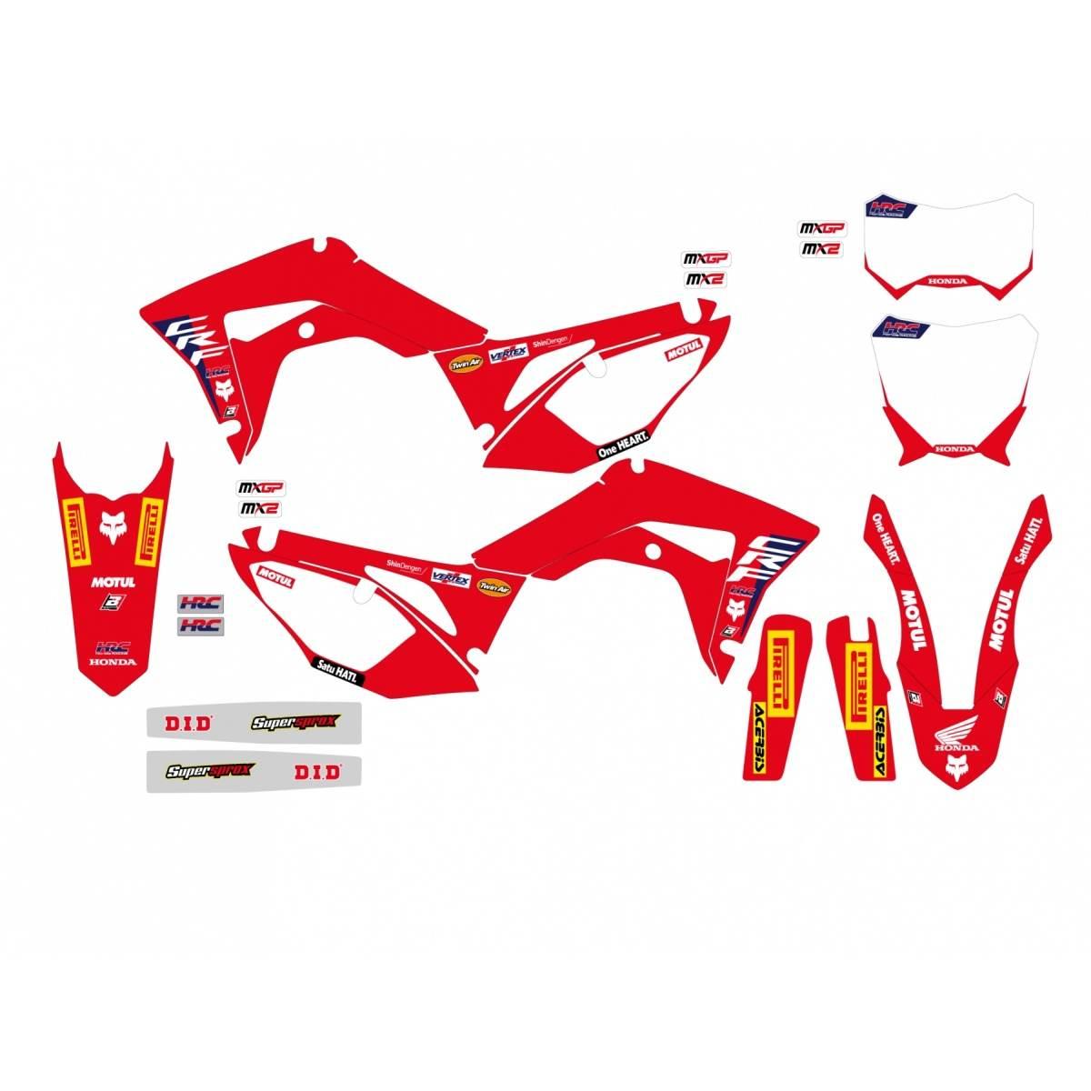 Blackbird Komplet Naklejek Oklein Honda Crf 250R '18-'21, Crf 450R '17-'21 - zdjęcie 2